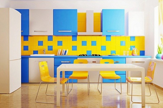 Как сочетаются разноцветные керамические плитки в домашнем дизайне5