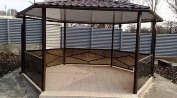 Беседка из профнастила