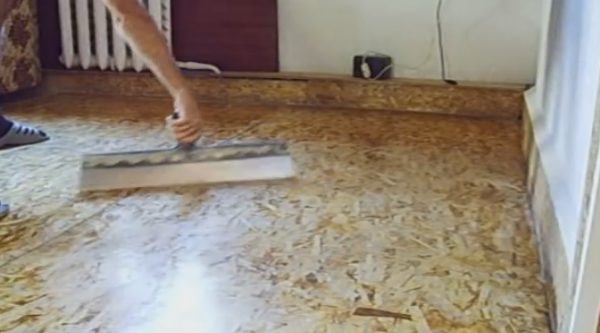 Изготовление полов из плит ОСП (OSB)