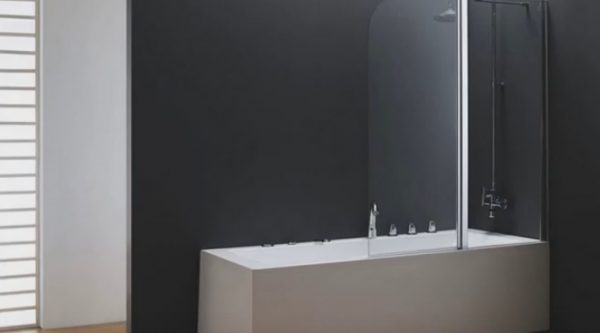 Стеклянные шторы в ванной комнате