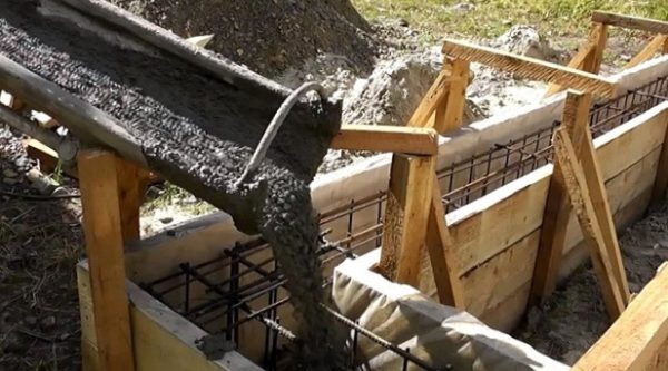 Укладка фундамента дома