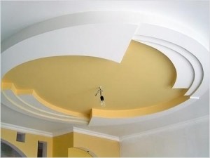 Ремонт потолка гипсокартоном: современный вид в деревянном доме, материалы