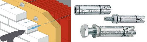 Анкера для кирпичной кладки: разновидности, описание,