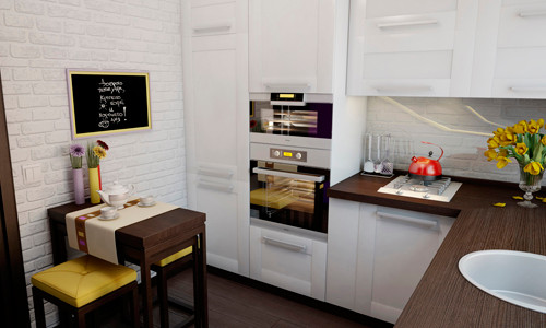 Переделка кухни 6 кв м: как визуально расширить пространство
