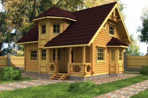 Дачные деревянные дома (10 фото): из бруса, строительство