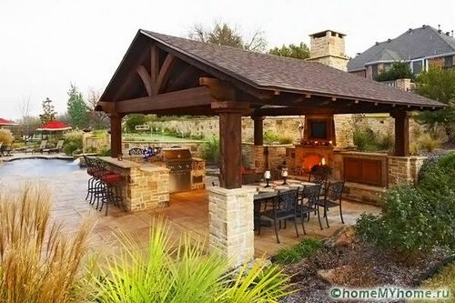 Летняя кухня на даче. Проекты, фото, интересные идеи