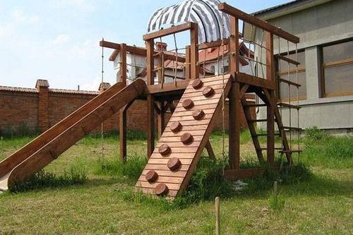 Детские площадки своими руками фото и примеры реализации