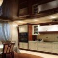Натяжные потолки для кухни (16 фото). Дизайн натяжного потолка