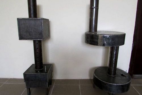 Печка на отработке своими руками: чертежи, видео и эксплуатация