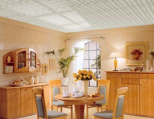 Потолок из пенопласта - виды плит, преимущества и недостатки