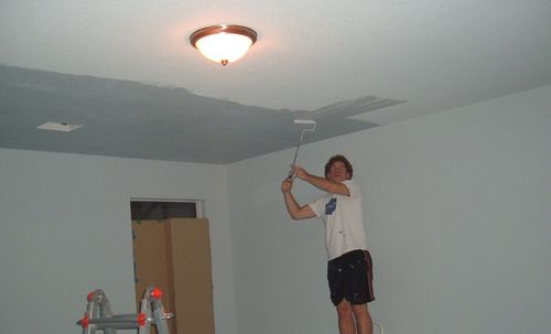 Как побелить потолок