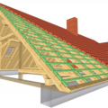 Устройство кровли деревянного дома от стропильной системы до подшивки софитами